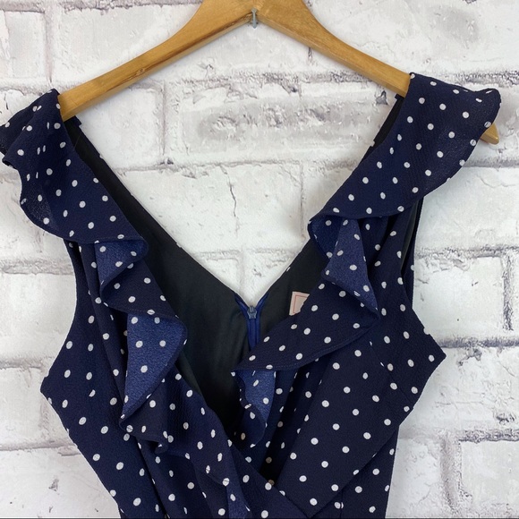Love...Ady navy blue polka dot jumpsuit - Picture 6 of 8